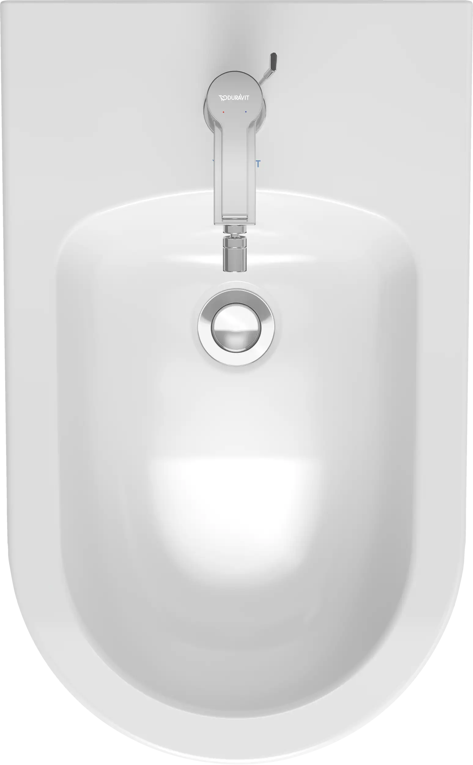 Duravit ME by Starck Single Hole Horizontal Spray Floorstanding Bidet in White
