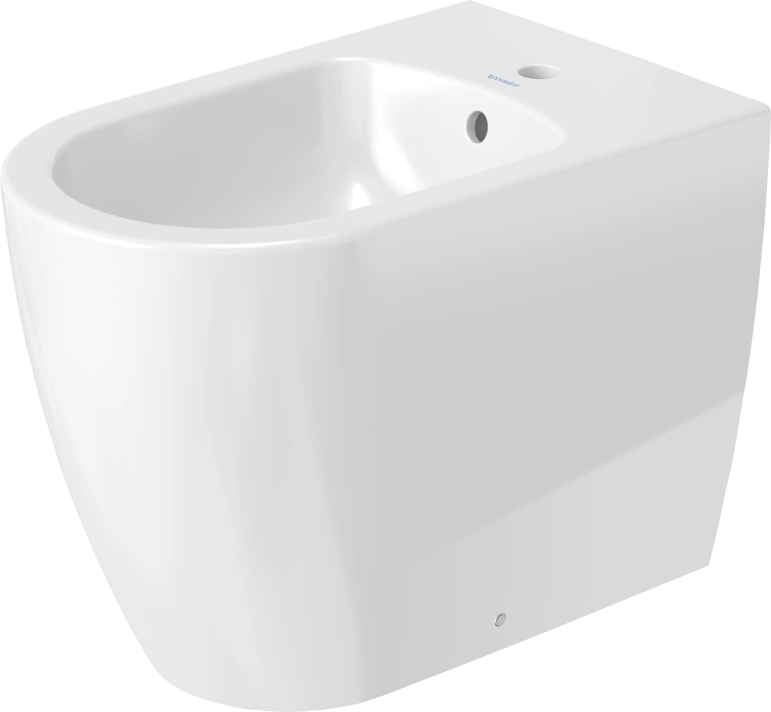 Duravit ME by Starck Single Hole Horizontal Spray Floorstanding Bidet in White