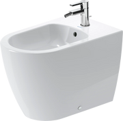 Duravit ME by Starck Single Hole Horizontal Spray Floorstanding Bidet in White