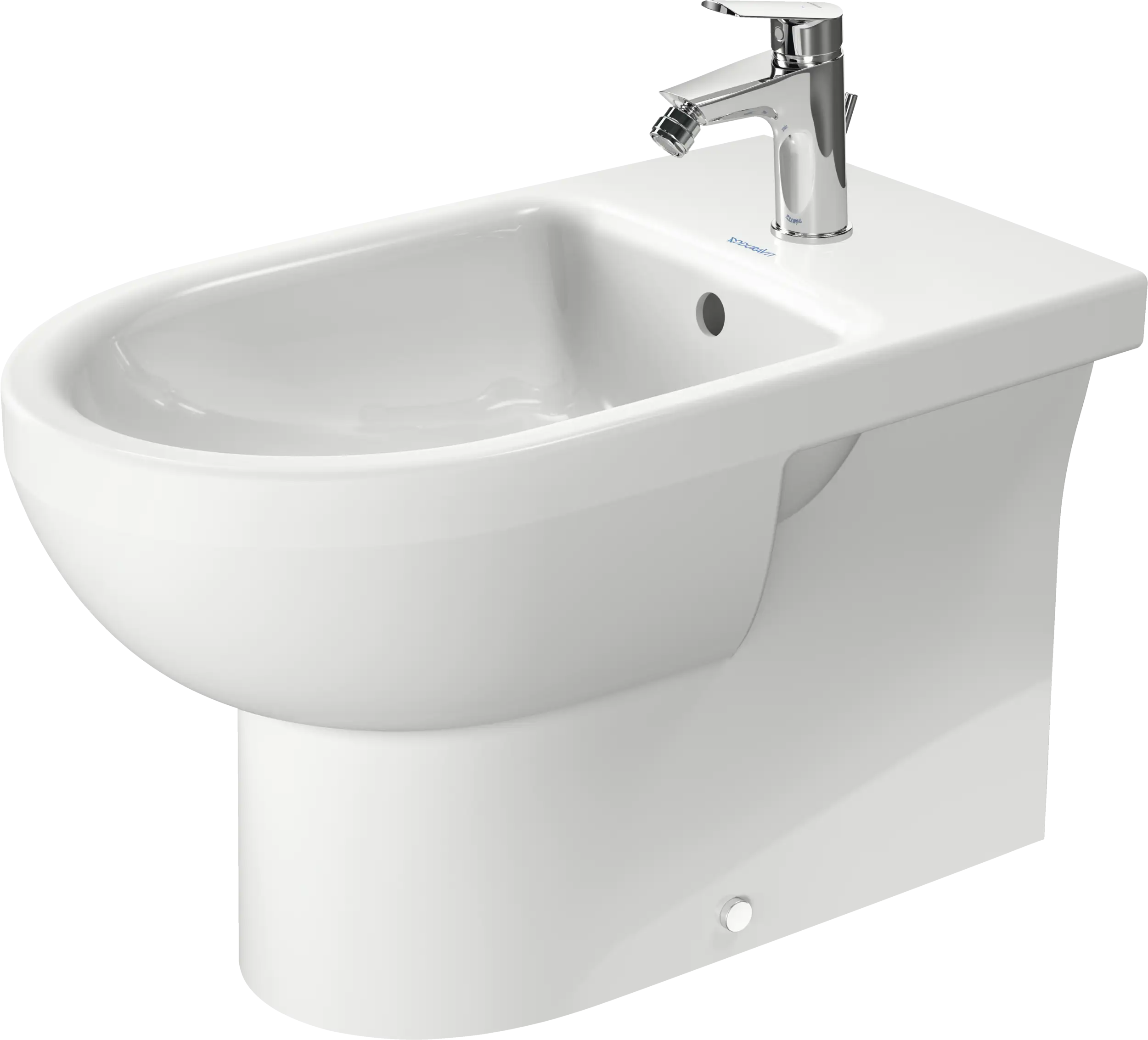 Duravit No.1 Single Hole Horizontal Spray Floorstanding Bidet in White