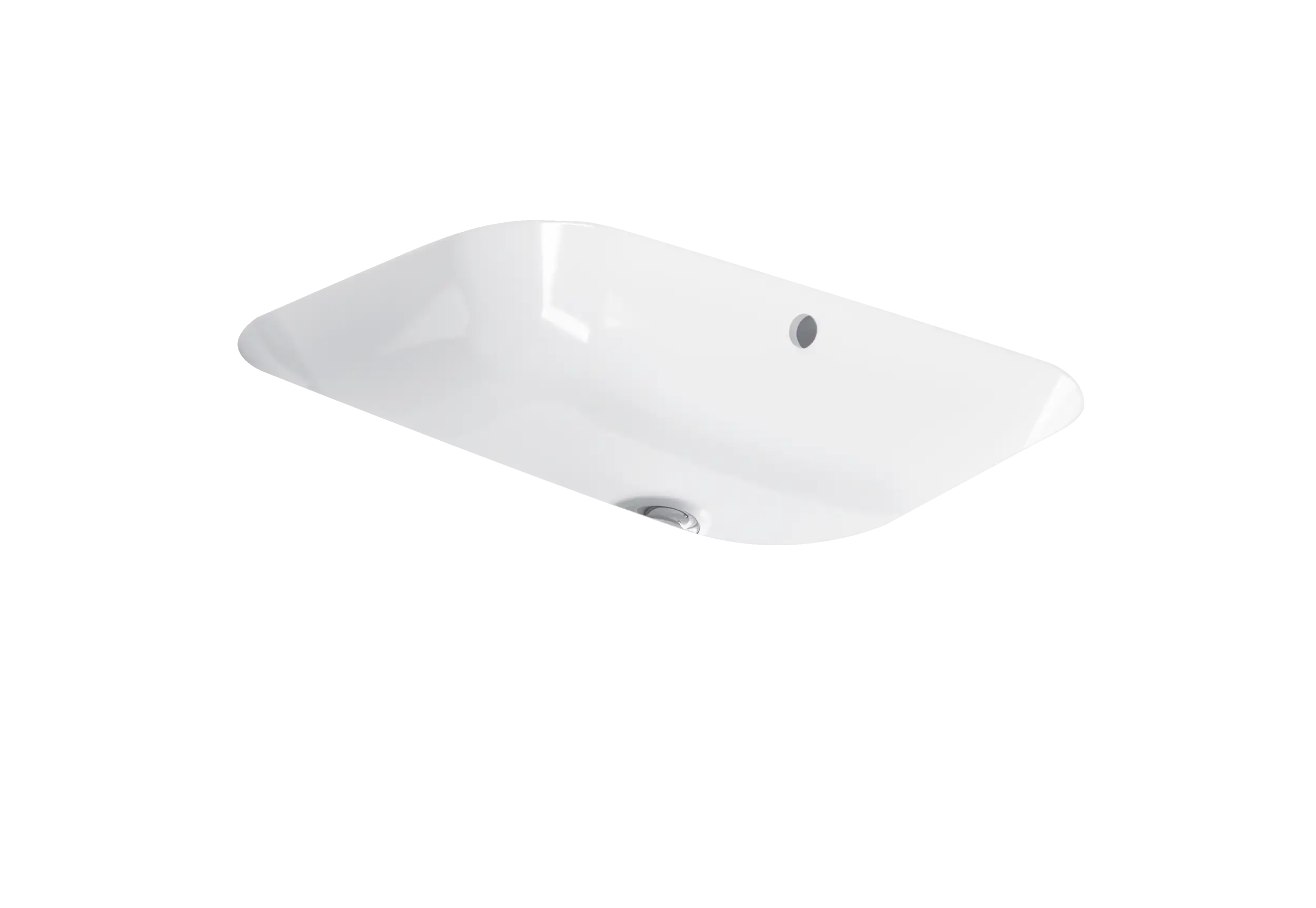 Duravit Happy D.2 23 5/8'' Rectangular Vessel Sink in White with Overflow
