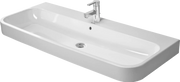 Duravit Happy D.2 47 1/4'' Rectangular Wall Mounted Sink in White with Single Faucet Hole and with Overflow
