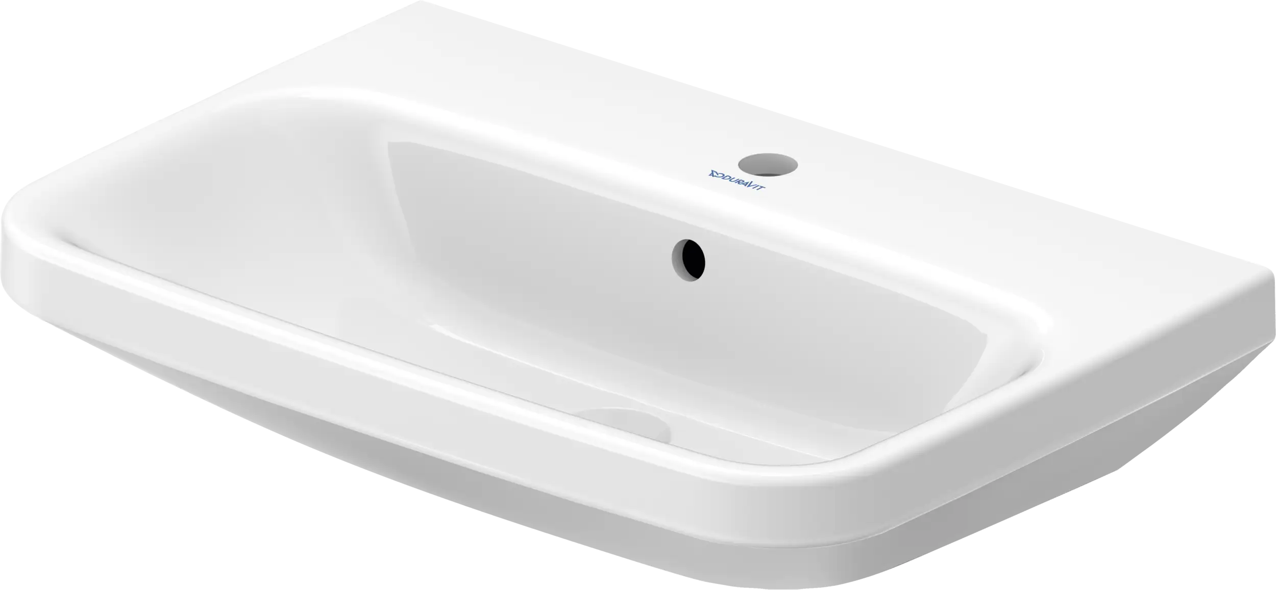 Duravit DuraStyle 25 5/8'' Rectangular Wall Mounted Sink in White with Single Faucet Hole and with Overflow