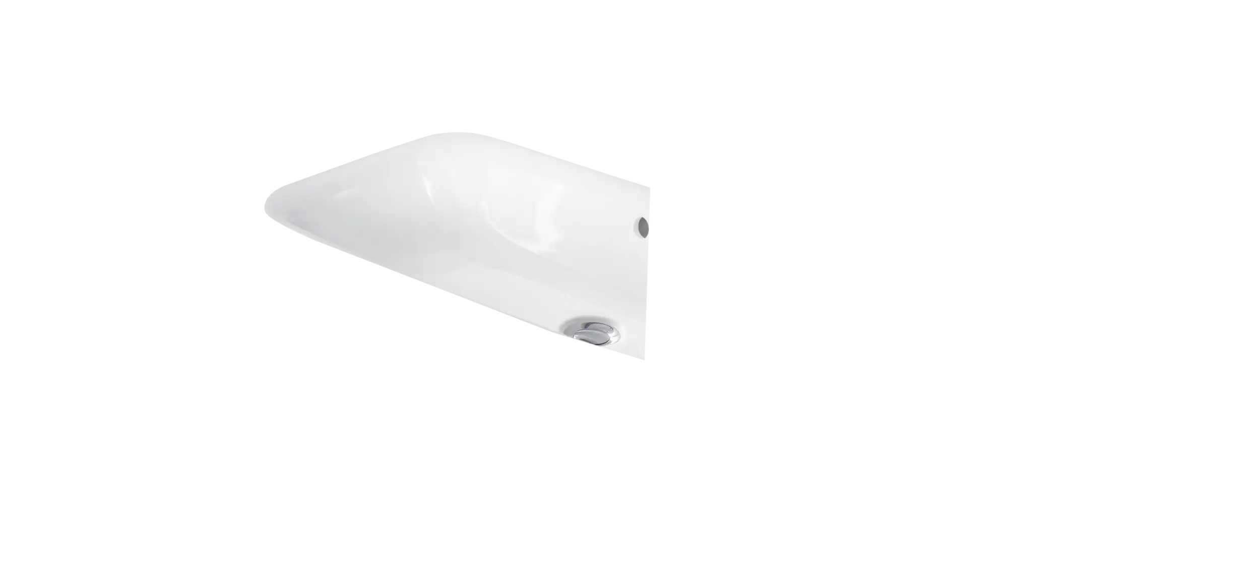 Duravit DuraStyle 47 1/4'' Rectangular Wall Mounted Sink in White with Single Faucet Hole and with Overflow