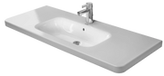 Duravit DuraStyle 47 1/4'' Rectangular Wall Mounted Sink in White with Single Faucet Hole and with Overflow
