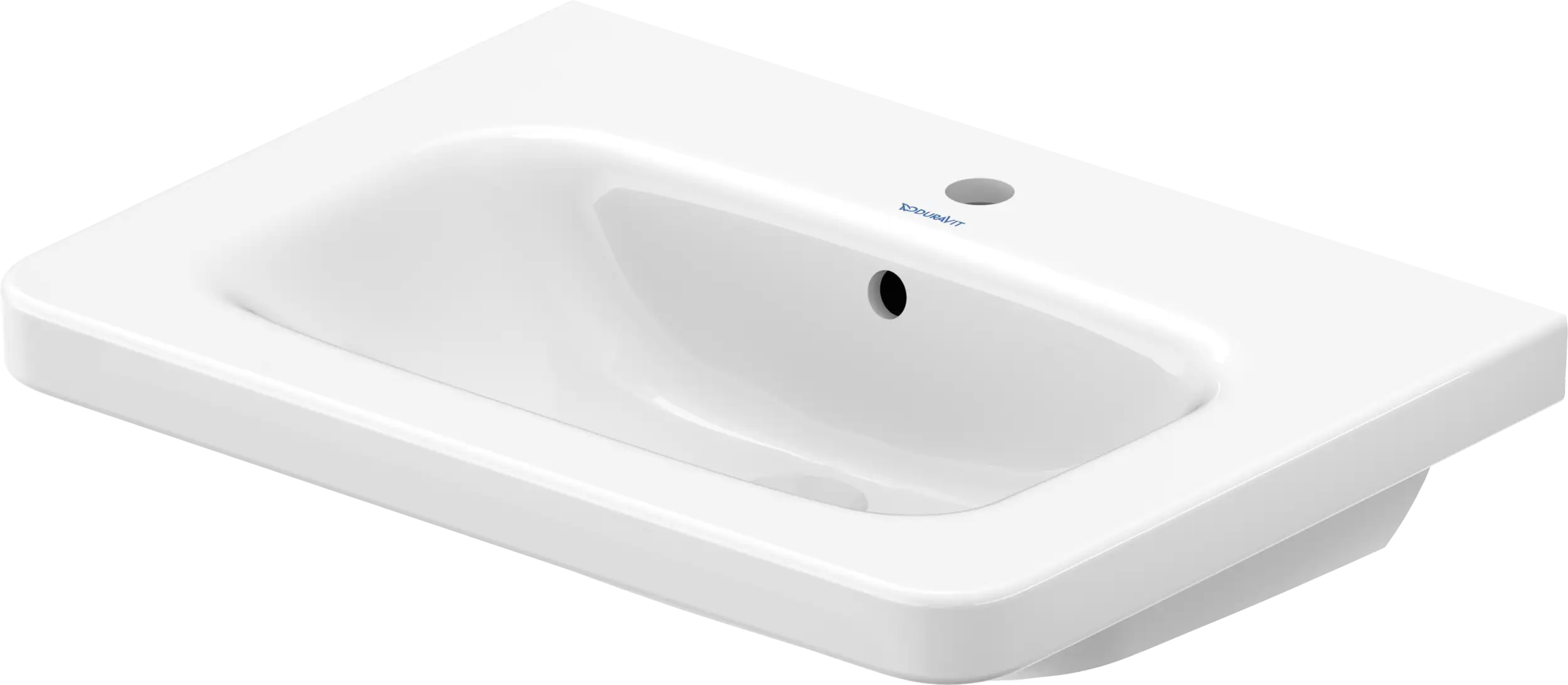 Duravit DuraStyle 25 5/8'' Rectangular Wall Mounted Sink in White with Single Faucet Hole and with Overflow