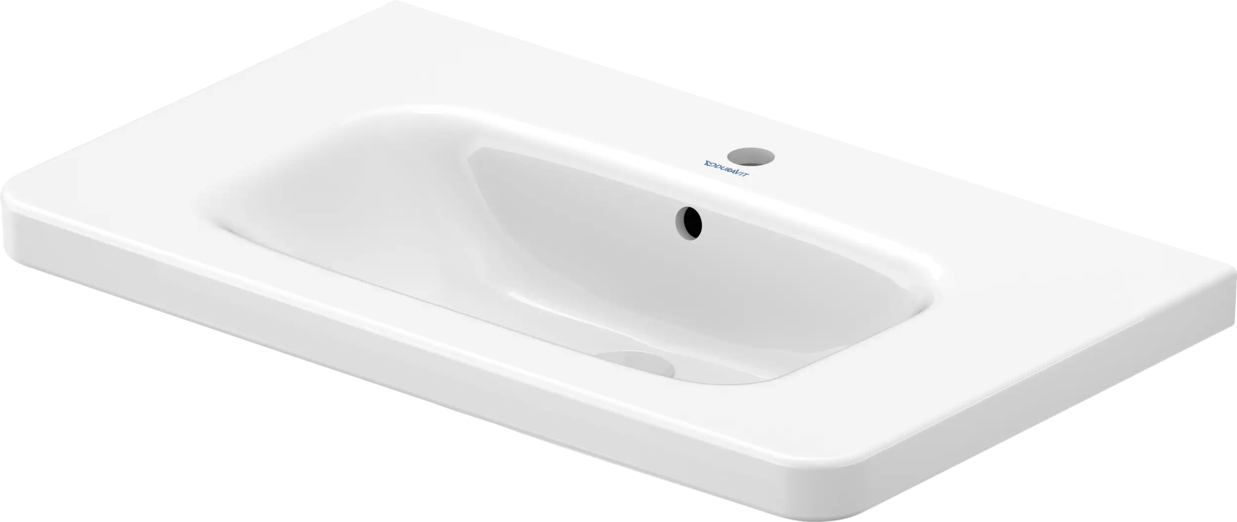 Duravit DuraStyle 30 1/2'' Rectangular Wall Mounted Sink in White with Single Faucet Hole and with Overflow