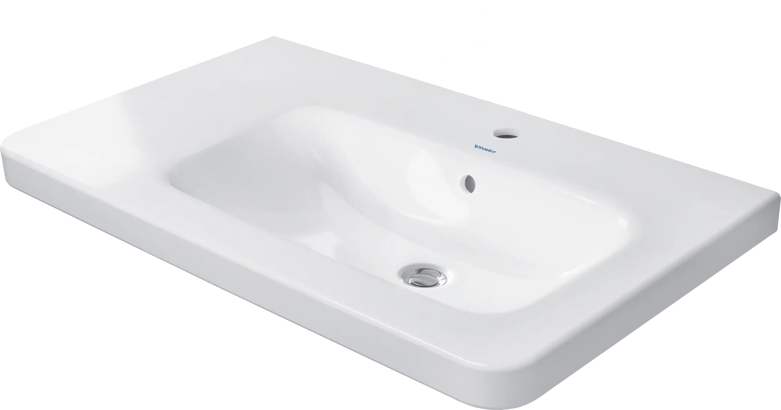 Duravit DuraStyle 30 1/2'' Rectangular Wall Mounted Sink in White with Single Faucet Hole and with Overflow
