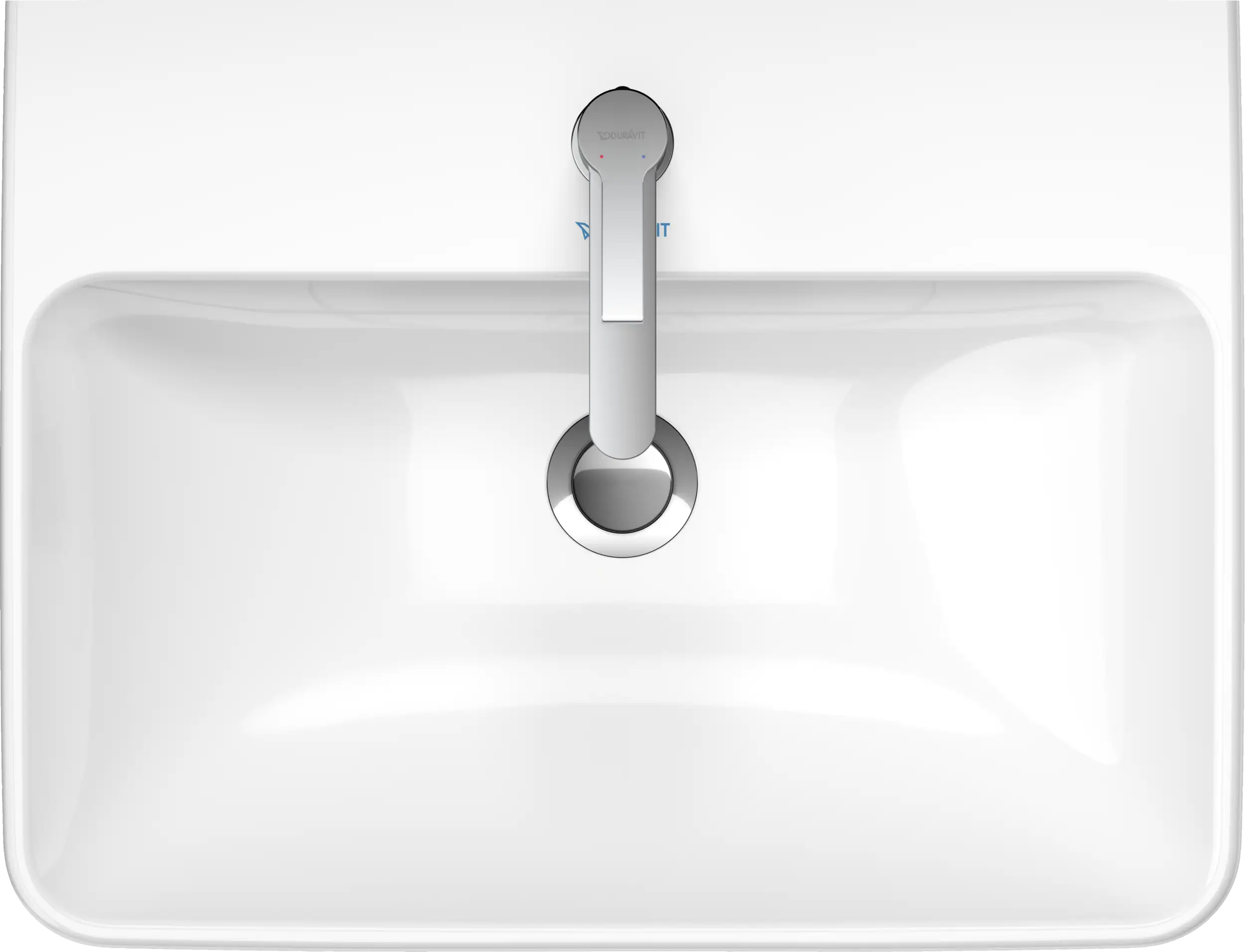 Duravit ME by Starck 23 5/8'' Rectangular Wall Mounted Sink  with Single Faucet Hole and with Overflow