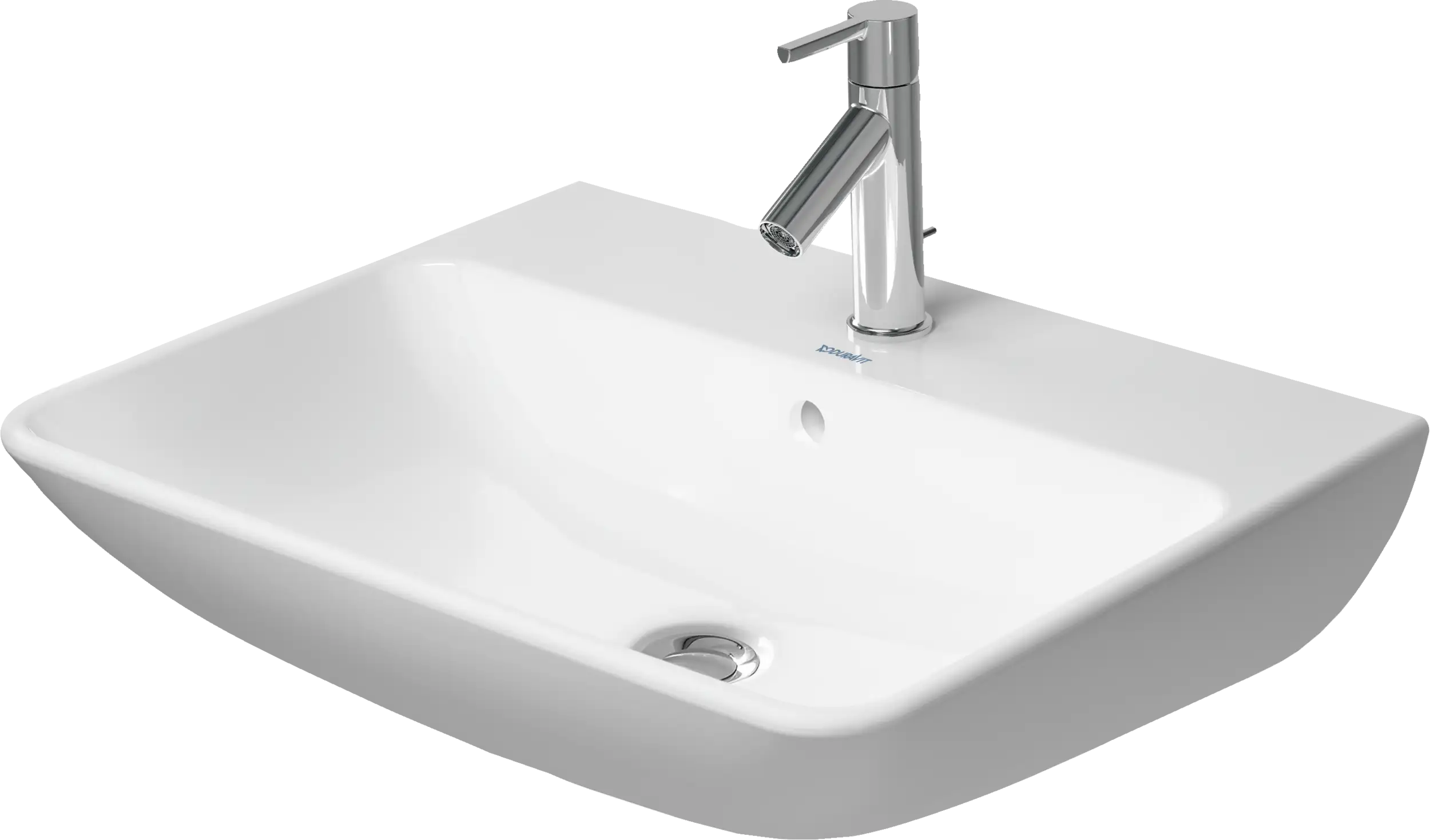 Duravit ME by Starck 23 5/8'' Rectangular Wall Mounted Sink  with Single Faucet Hole and with Overflow