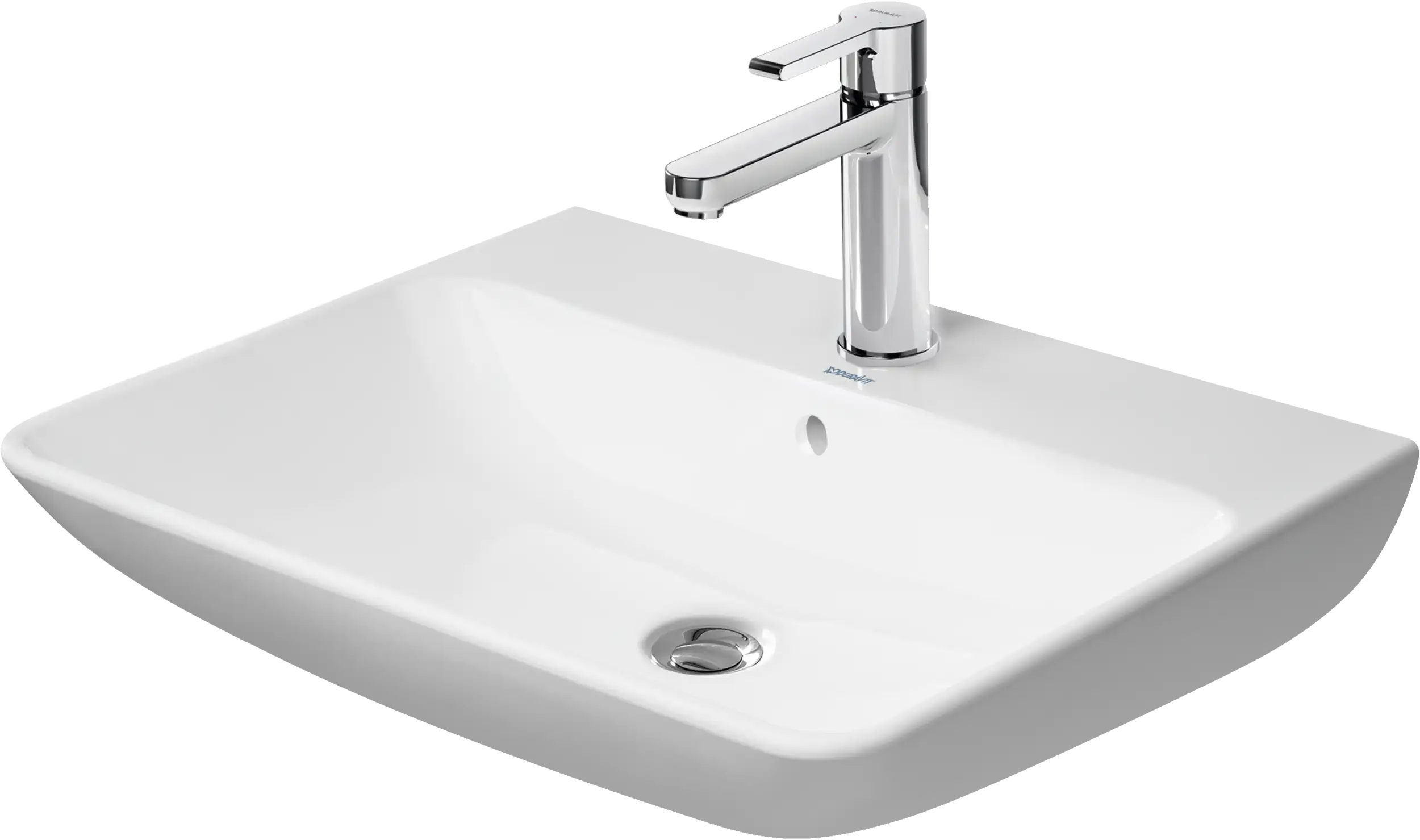 Duravit ME by Starck 25 5/8'' Rectangular Wall Mounted Sink with Single Faucet Hole and with Overflow
