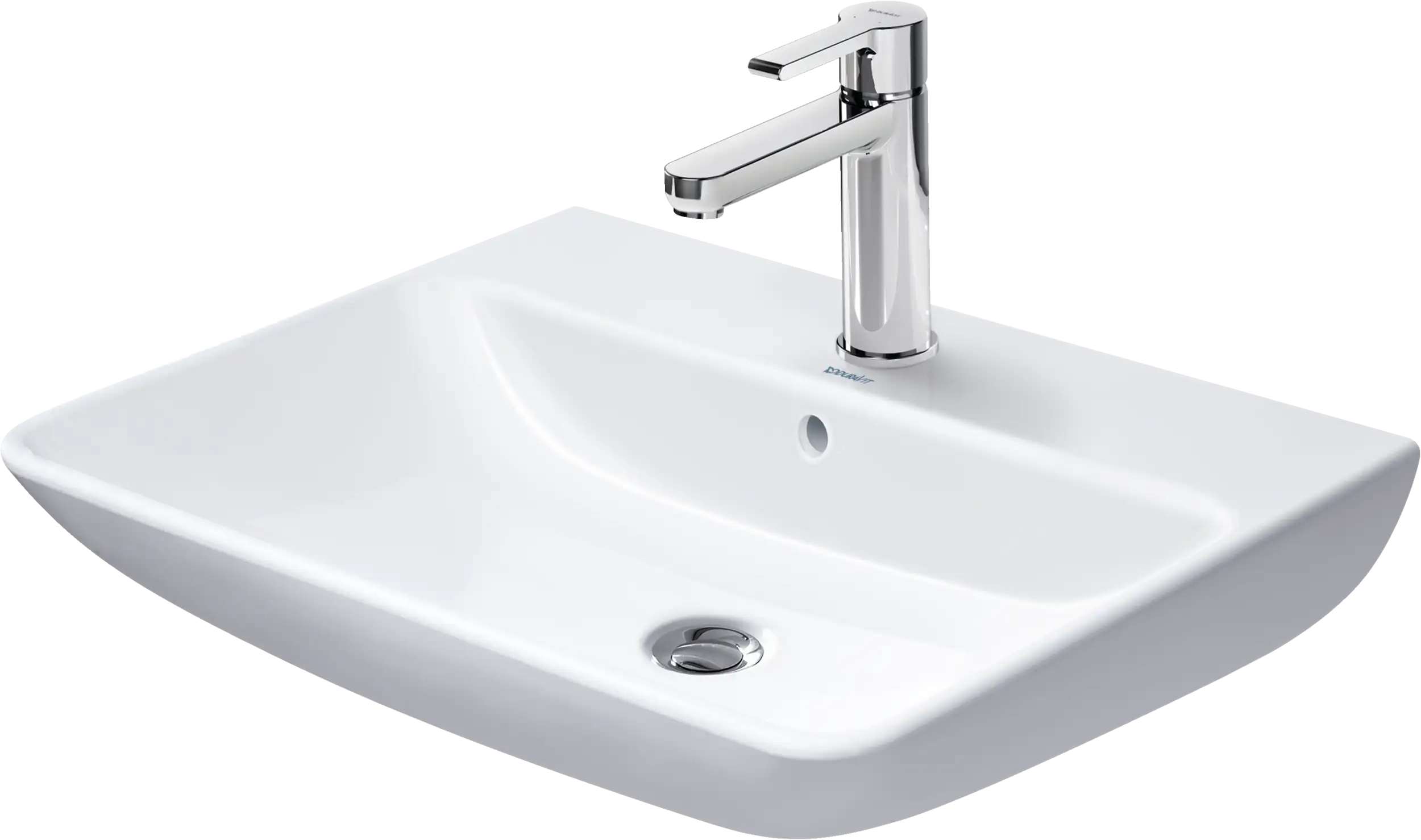 Duravit ME by Starck 25 5/8'' Rectangular Wall Mounted Sink with Single Faucet Hole and with Overflow