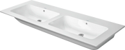Duravit ME by Starck 51 1/8'' Rectangular Wall Mounted Sink in White with Overflow