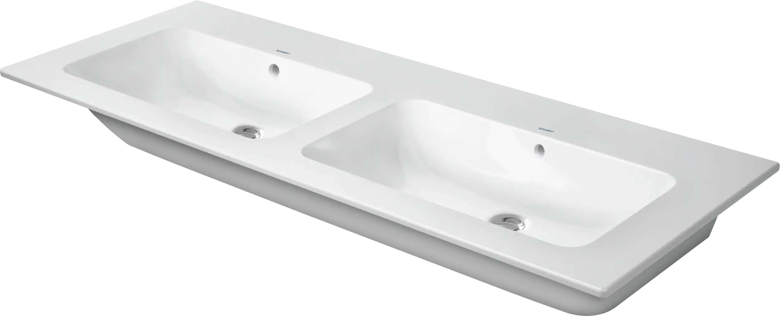 Duravit ME by Starck 51 1/8'' Rectangular Wall Mounted Sink in White with Overflow