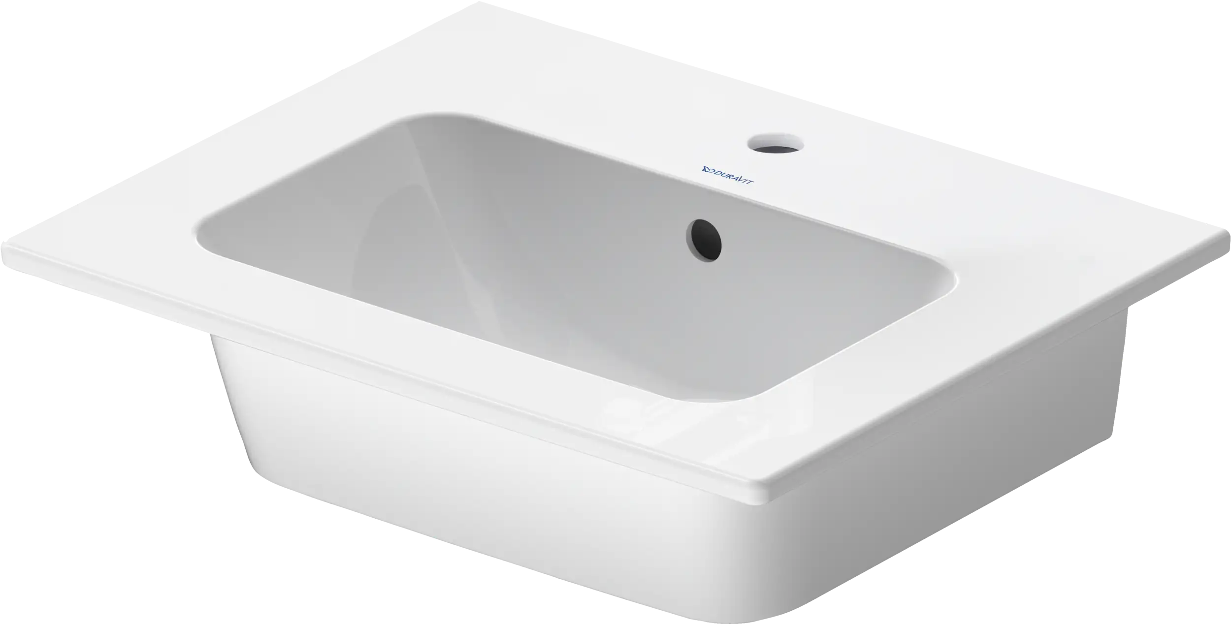 Duravit ME by Starck 20 7/8'' Rectangular Wall Mounted Sink in White with Single Faucet Hole and with Overflow