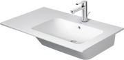 Duravit ME by Starck 32 5/8'' Rectangular Wall Mounted Sink in White with Single Faucet Hole and with Overflow