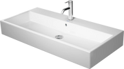 Duravit Vero 39 3/8'' Rectangular Wall Mounted Sink in White with Single Faucet Hole and with Overflow