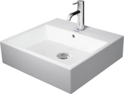 Duravit Vero 19 5/8'' Rectangular Vessel Sink in White with Single Faucet Hole and with Overflow