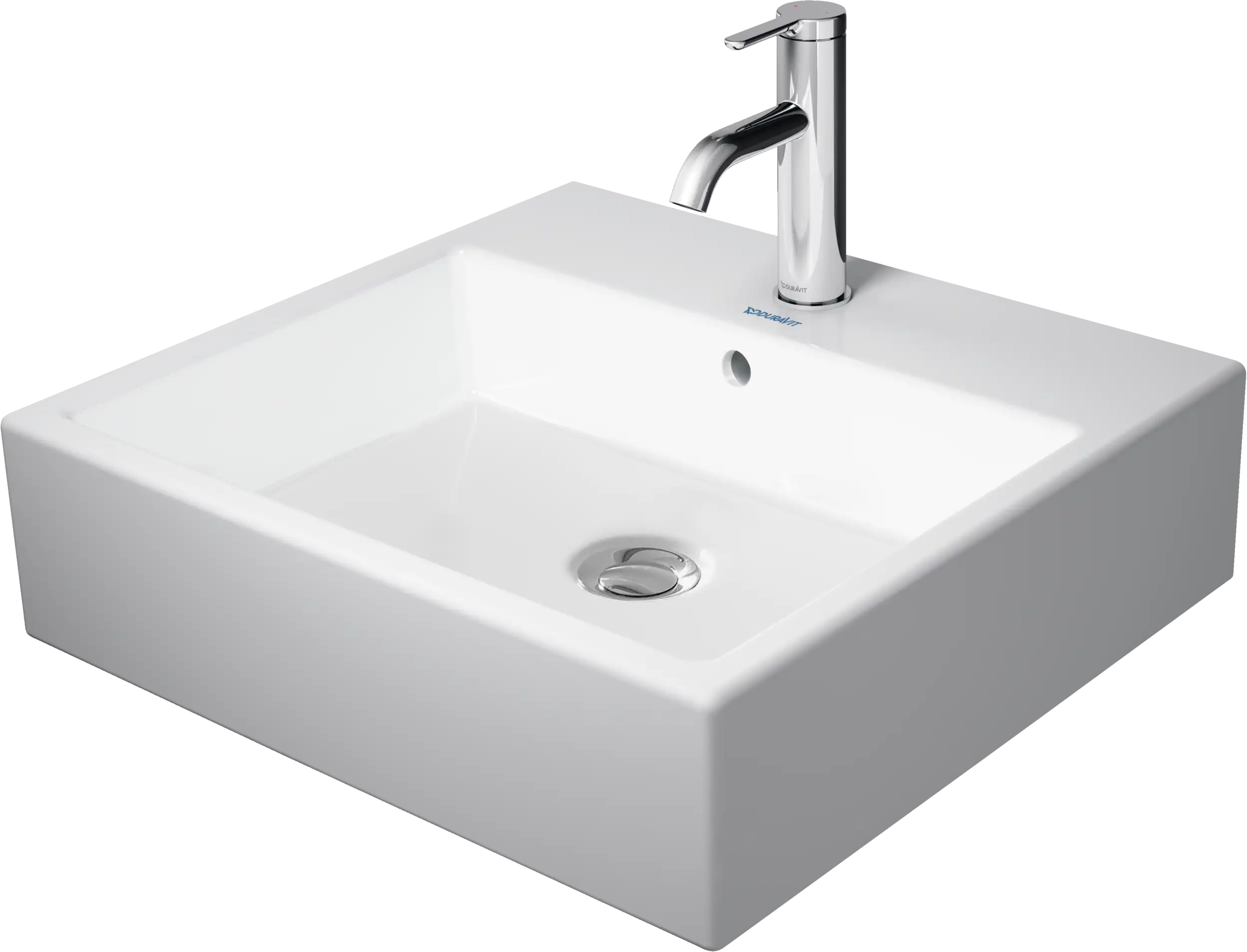 Duravit Vero 19 5/8'' Rectangular Vessel Sink in White with Overflow