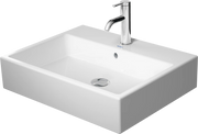 Duravit Vero 23 5/8'' Rectangular Wall Mounted Sink in White with Single Faucet Hole and with Overflow