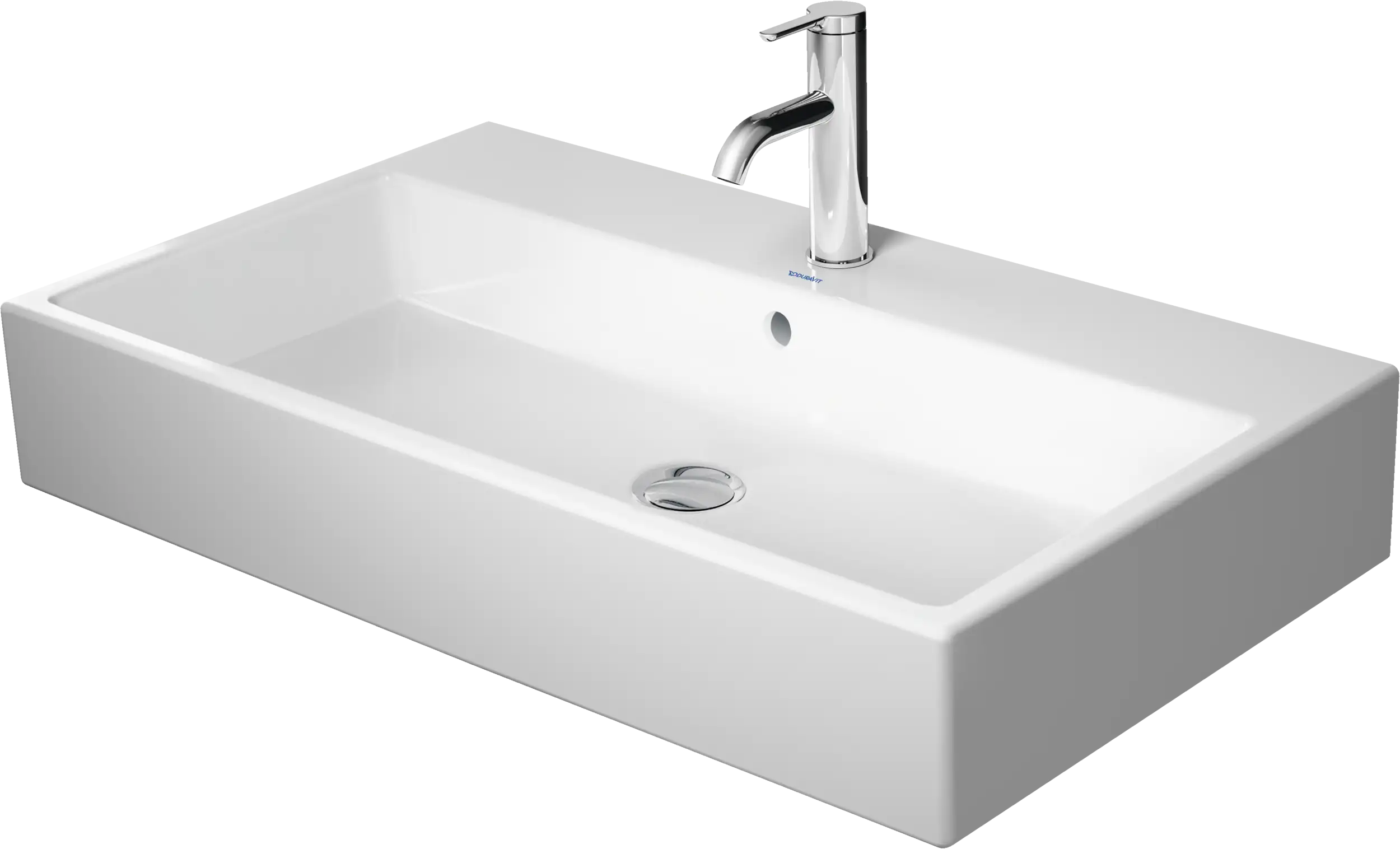 Duravit Vero 31 1/2'' Rectangular Wall Mounted Sink in White with Overflow