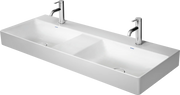 Duravit DuraSquare 47 1/4'' Rectangular Wall Mounted Sink in White with Single Faucet Hole and