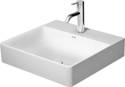 Duravit DuraSquare 19 5/8'' Rectangular Wall Mounted Sink in White with Single Faucet Hole and