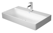 Duravit DuraSquare 31 1/2'' Rectangular Wall Mounted Sink in White with Single Faucet Hole and