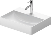Duravit DuraSquare 19 5/8'' Rectangular Wall Mounted Sink in White with Single Faucet Hole and