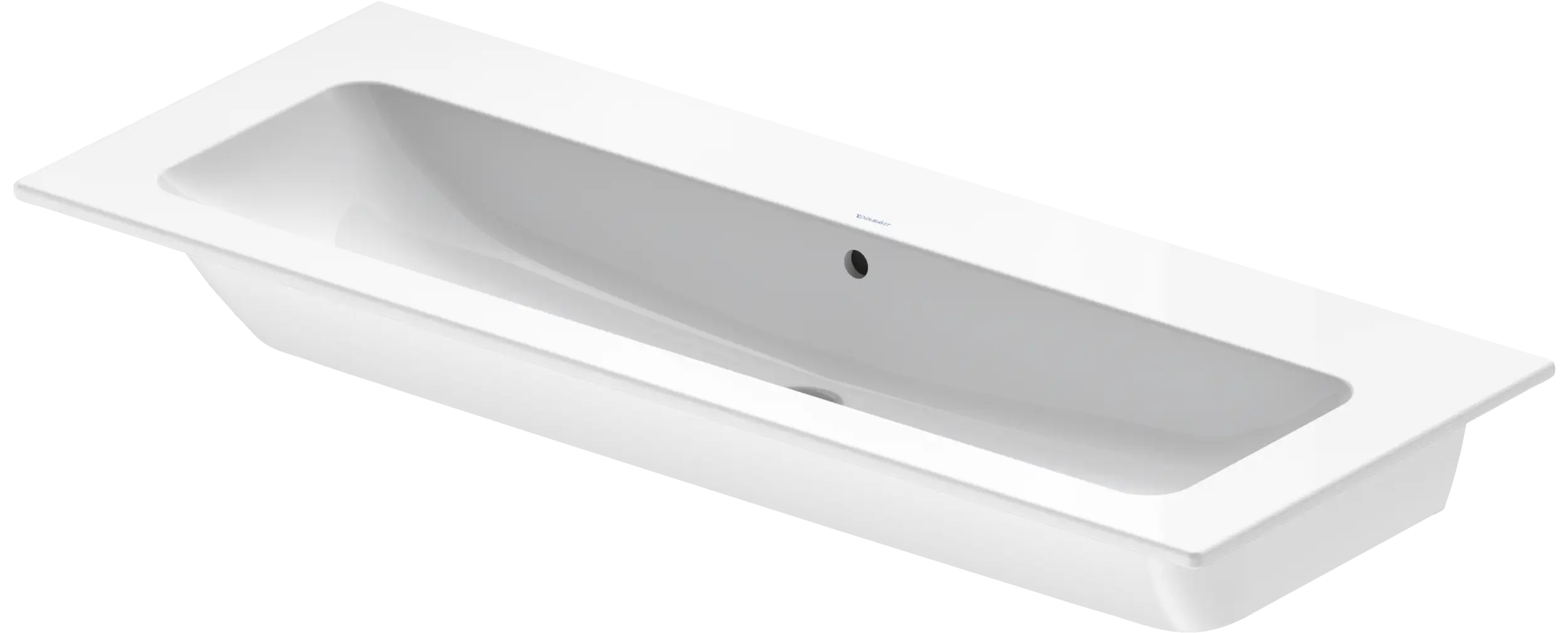 Duravit ME by Starck 48 3/8'' Rectangular Wall Mounted Sink in White with Overflow