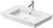 Duravit White Tulip 29 1/2'' Rectangular Wall Mounted Sink in White with Single Faucet Hole and with Overflow