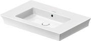 Duravit White Tulip 29 1/2'' Rectangular Wall Mounted Sink in White with Overflow