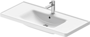 Duravit D-Neo 39 5/8'' Rectangular Wall Mounted Sink in White with Single Faucet Hole and with Overflow