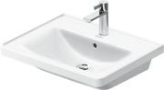 Duravit D-Neo 23 5/8'' Rectangular Wall Mounted Sink in White with Single Faucet Hole and with Overflow