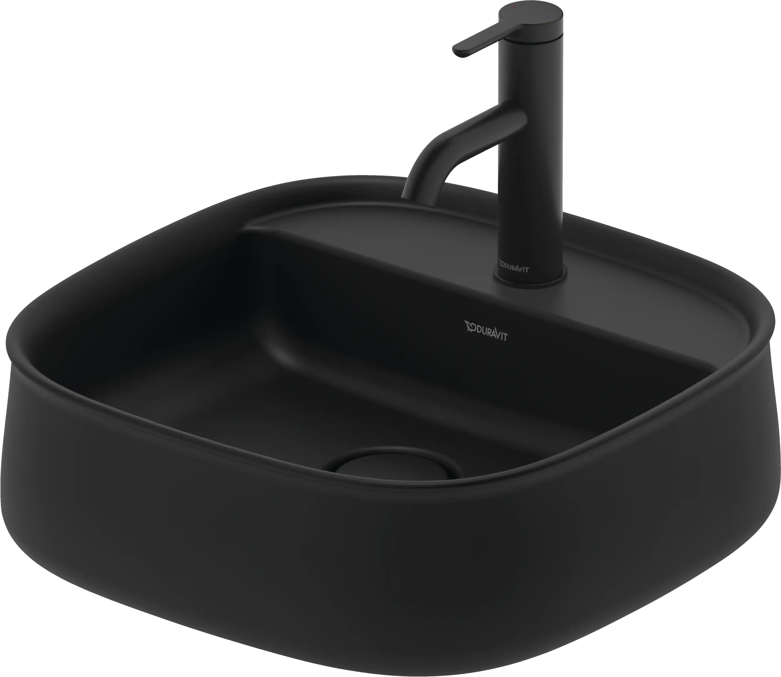 Duravit Zencha 16 1/2'' Rectangular Vessel Sink with Single Faucet Hole and