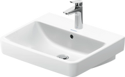 Duravit No.1 21 5/8'' Rectangular Wall Mounted Sink in White with Single Faucet Hole and with Overflow