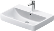 Duravit No.1 25 5/8'' Rectangular Wall Mounted Sink in White with Single Faucet Hole and with Overflow