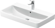 Duravit No.1 31 1/2'' Rectangular Wall Mounted Sink in White with Single Faucet Hole and with Overflow