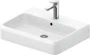 Duravit Qatego 23 5/8'' Rectangular Wall Mounted Sink in White with Single Faucet Hole and with Overflow