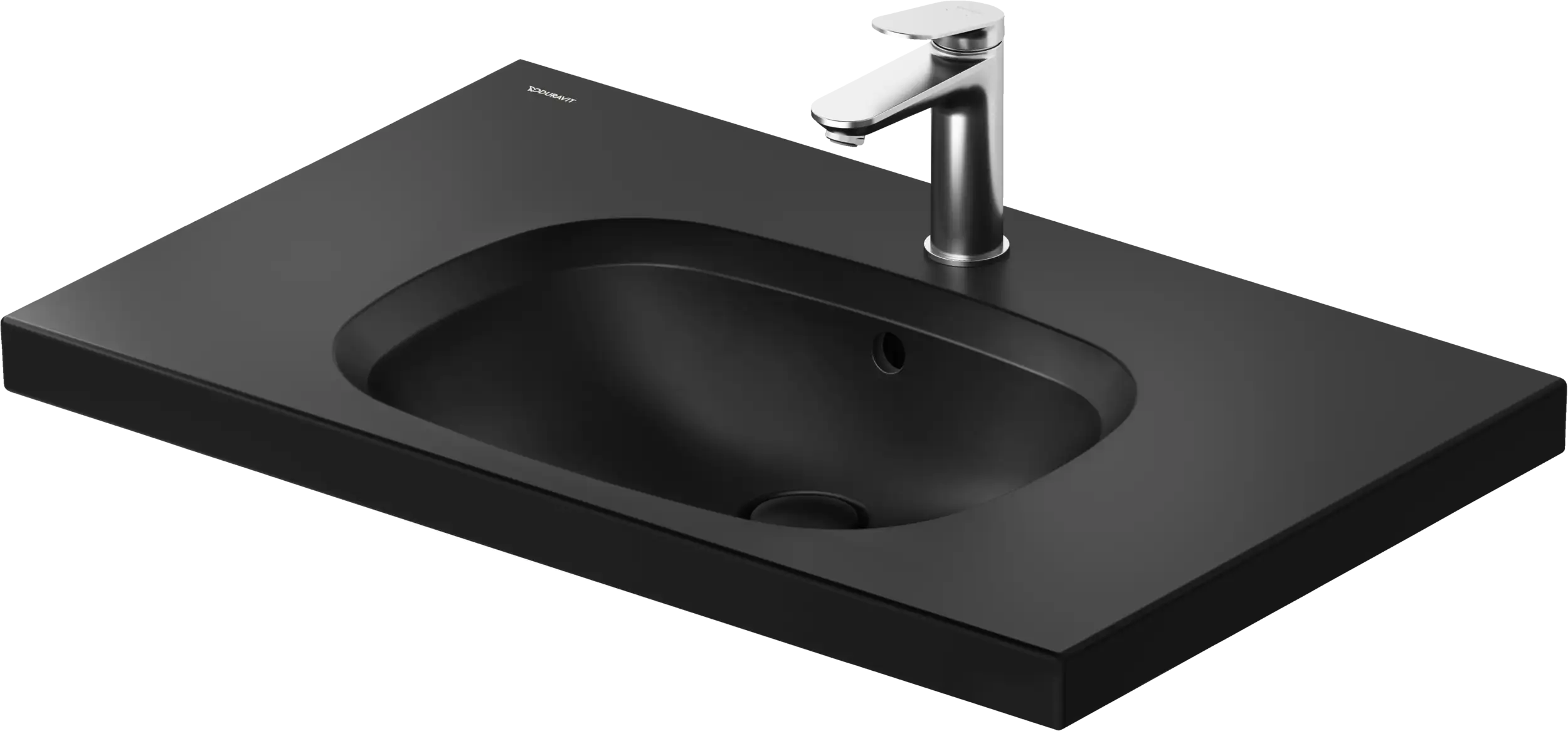 Duravit Aurena 30 1/2'' Rectangular Wall Mounted Sink with Single Faucet Hole and with Overflow