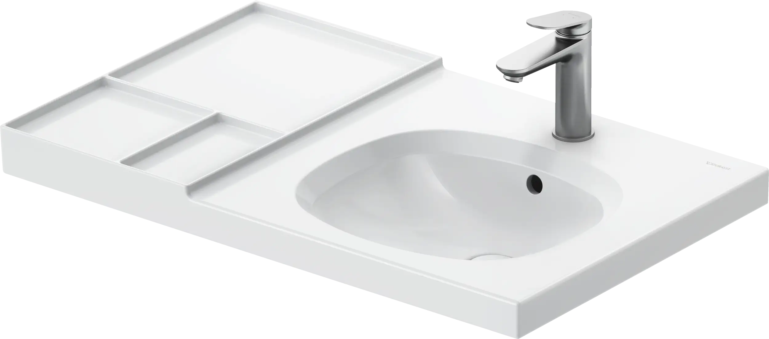 Duravit Aurena 31 3/4'' Rectangular Wall Mounted Sink with Single Faucet Hole and with Overflow