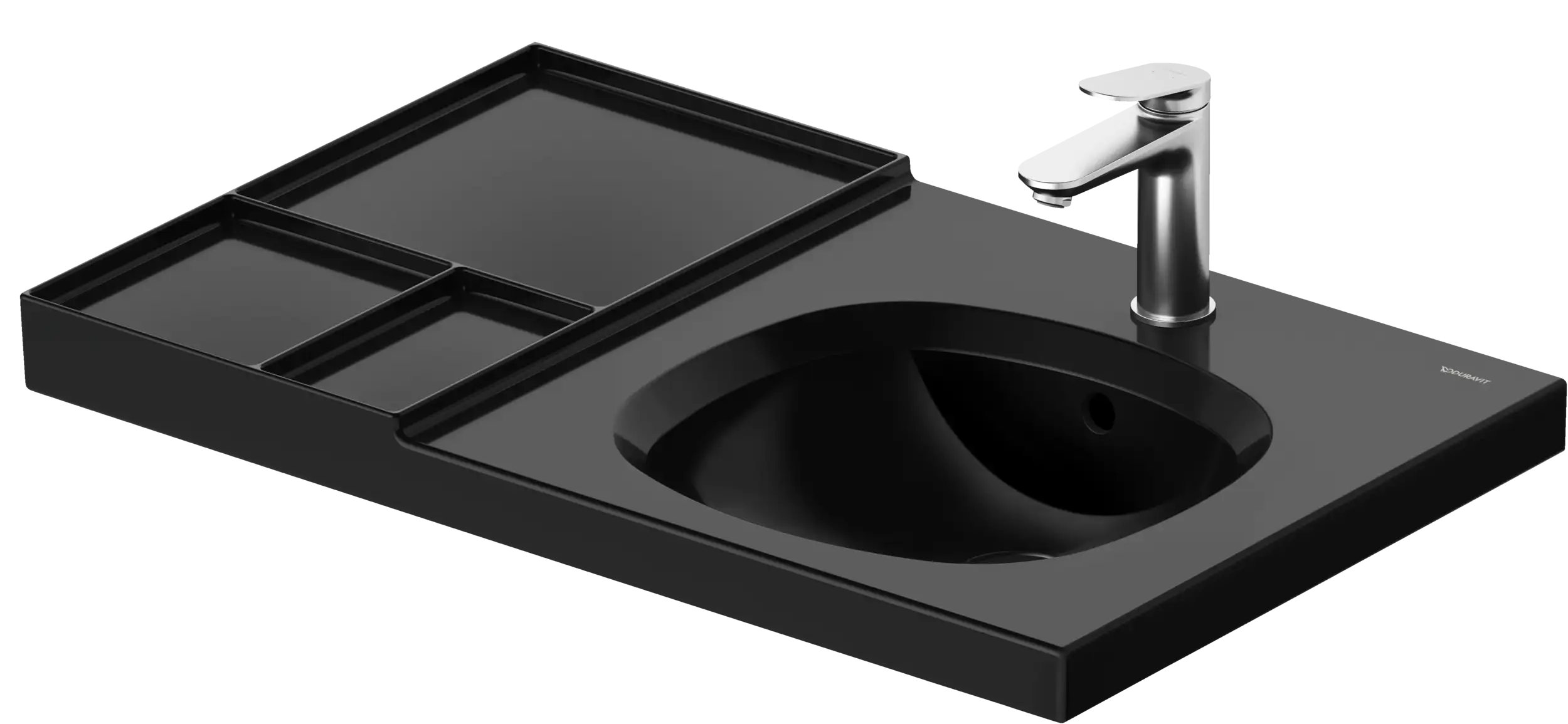 Duravit Aurena 31 3/4'' Rectangular Wall Mounted Sink with Single Faucet Hole and with Overflow