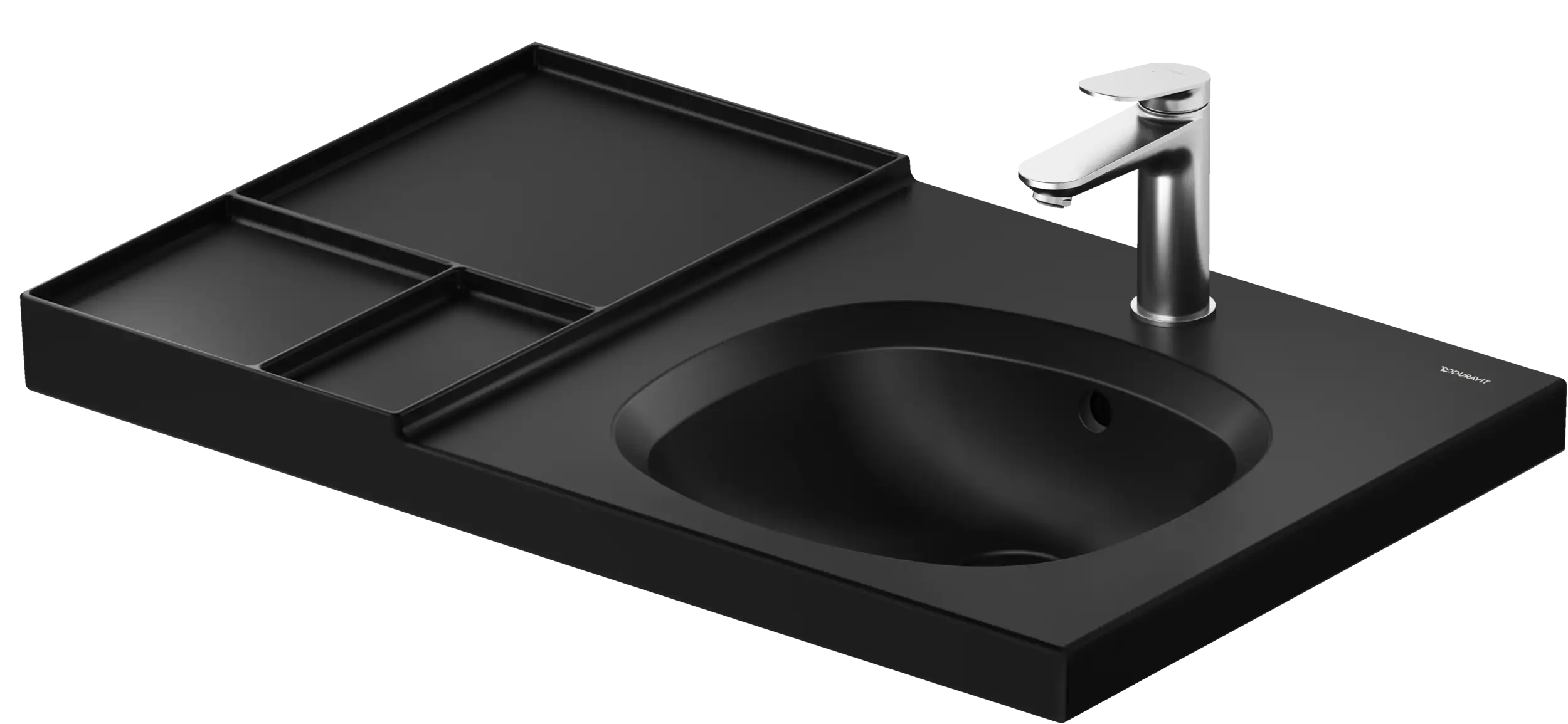 Duravit Aurena 31 3/4'' Rectangular Wall Mounted Sink with Single Faucet Hole and with Overflow