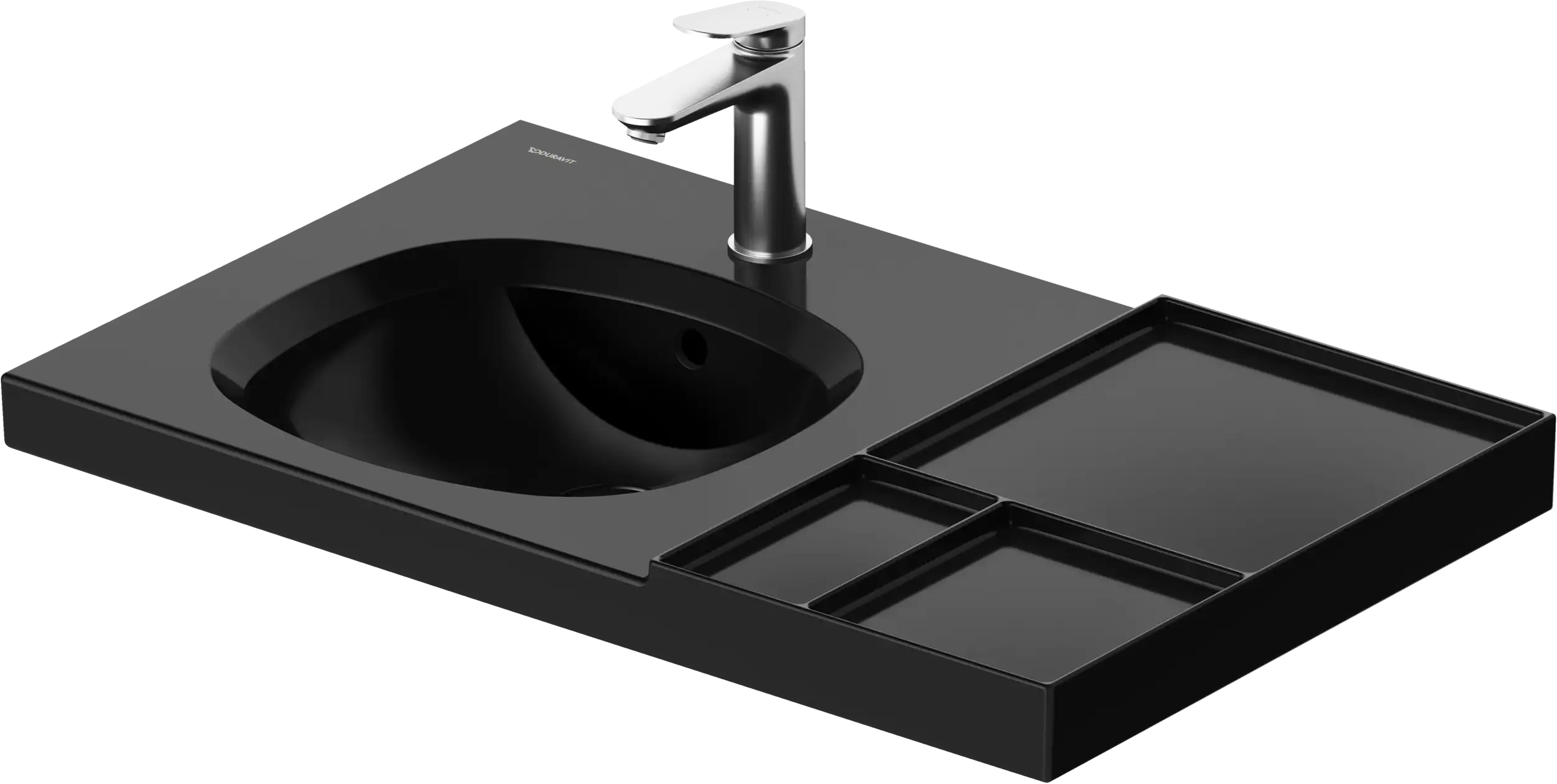 Duravit Aurena 31 3/4'' Rectangular Wall Mounted Sink in White with Single Faucet Hole and with Overflow