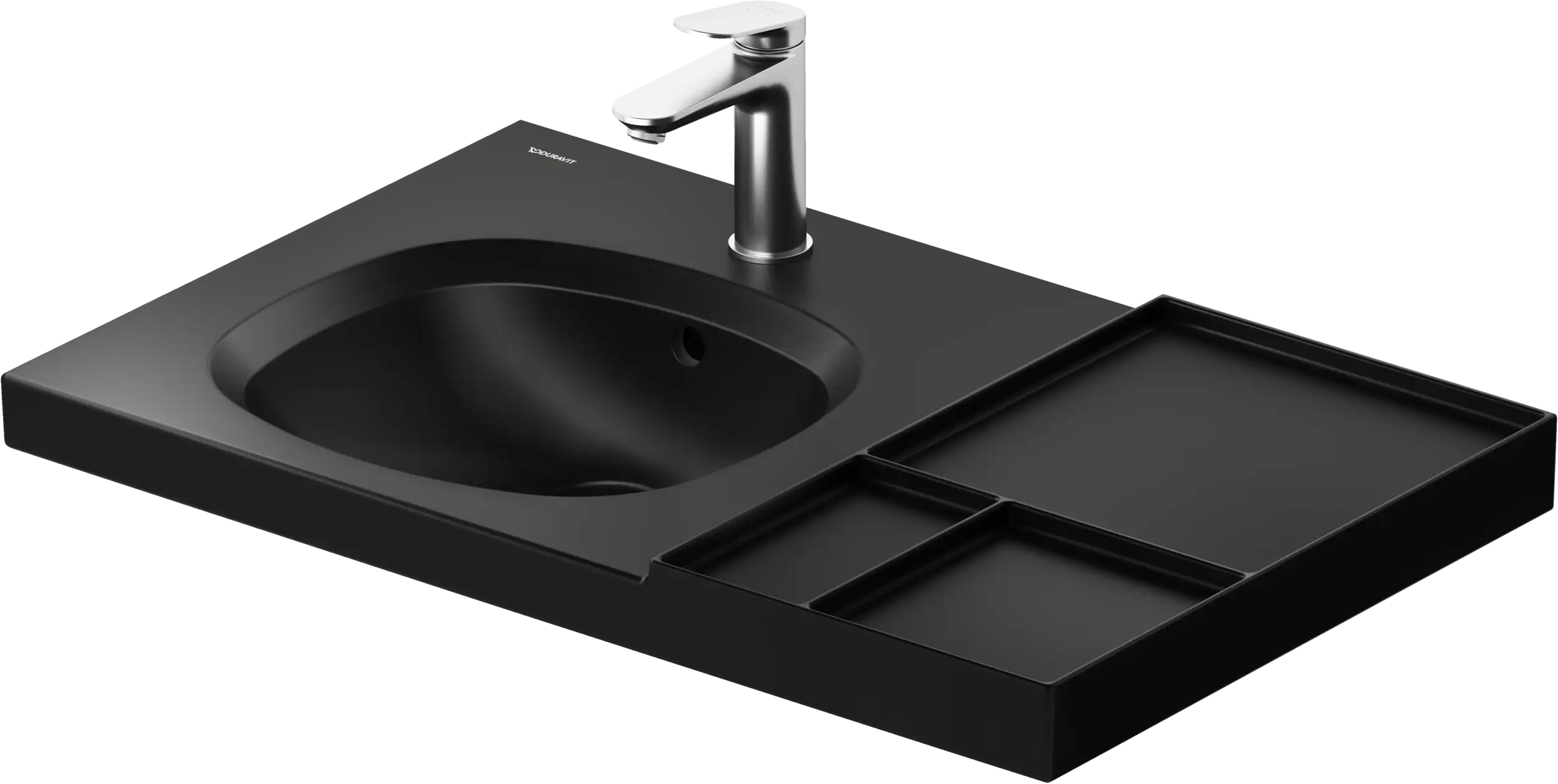 Duravit Aurena 31 3/4'' Rectangular Wall Mounted Sink in White with Single Faucet Hole and with Overflow