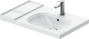 Duravit Aurena 31 3/4'' Rectangular Wall Mounted Sink in White with Single Faucet Hole and with Overflow