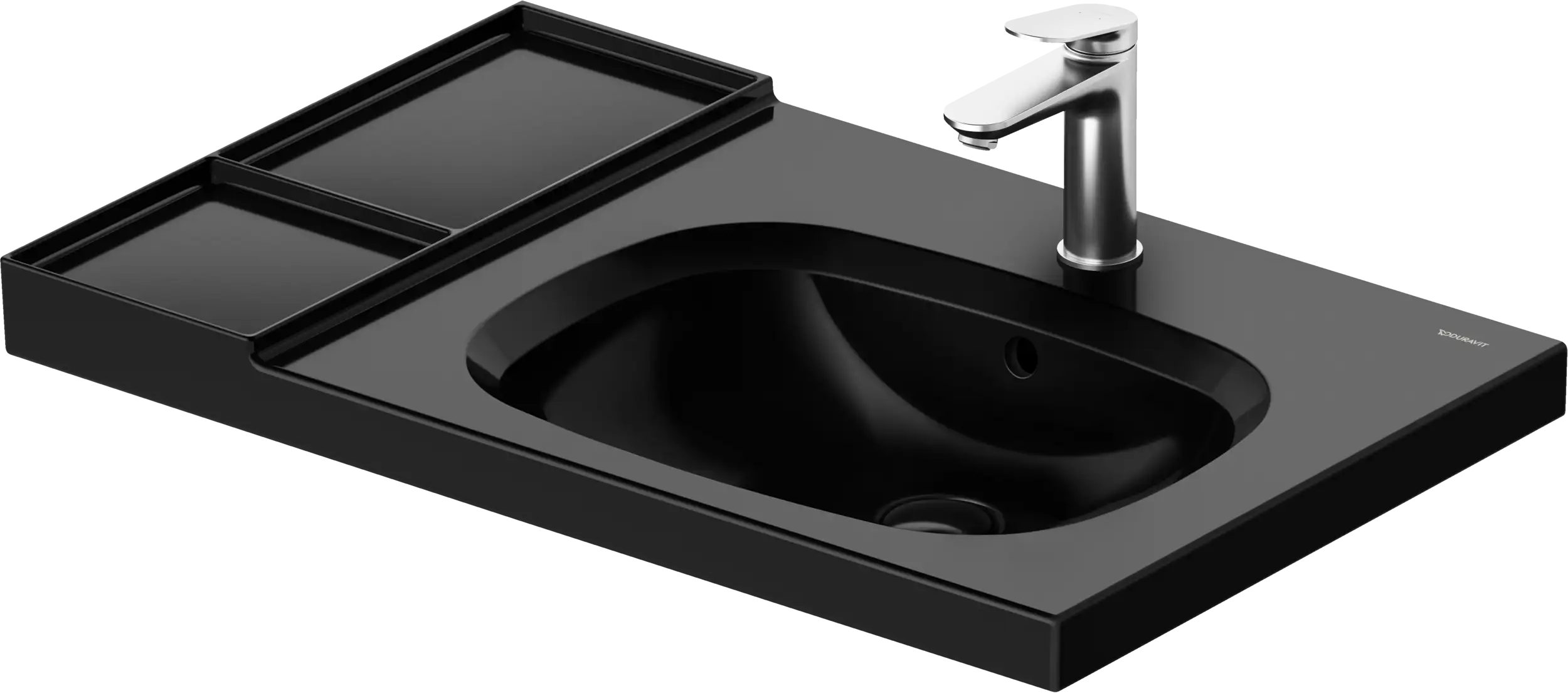 Duravit Aurena 31 3/4'' Rectangular Wall Mounted Sink in White with Single Faucet Hole and with Overflow