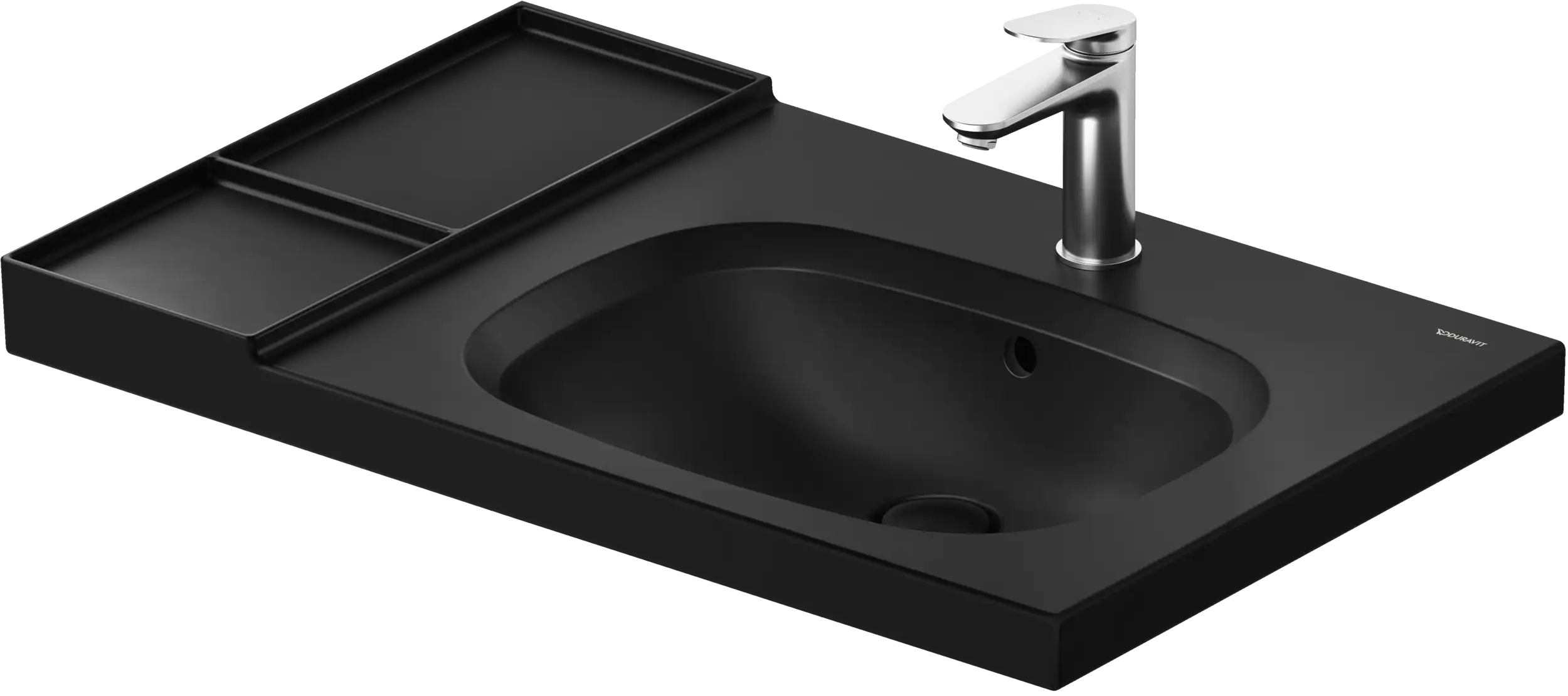 Duravit Aurena 31 3/4'' Rectangular Wall Mounted Sink in White with Single Faucet Hole and with Overflow