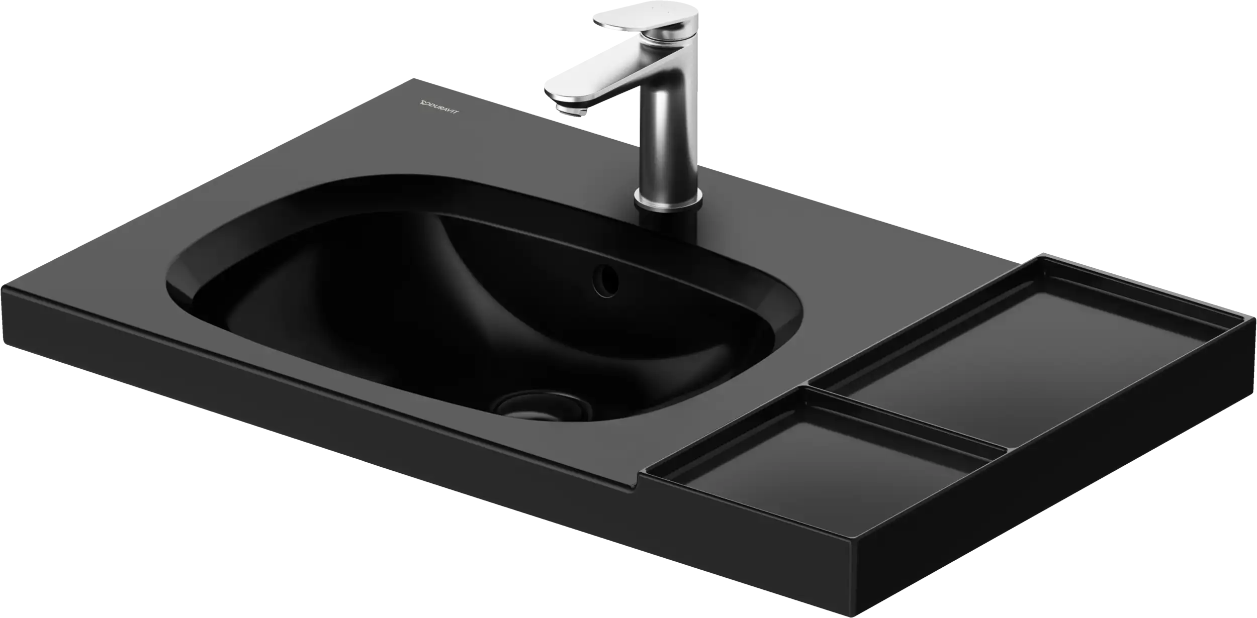 Duravit Aurena 31 3/4'' Rectangular Wall Mounted Sink in White with Single Faucet Hole and with Overflow
