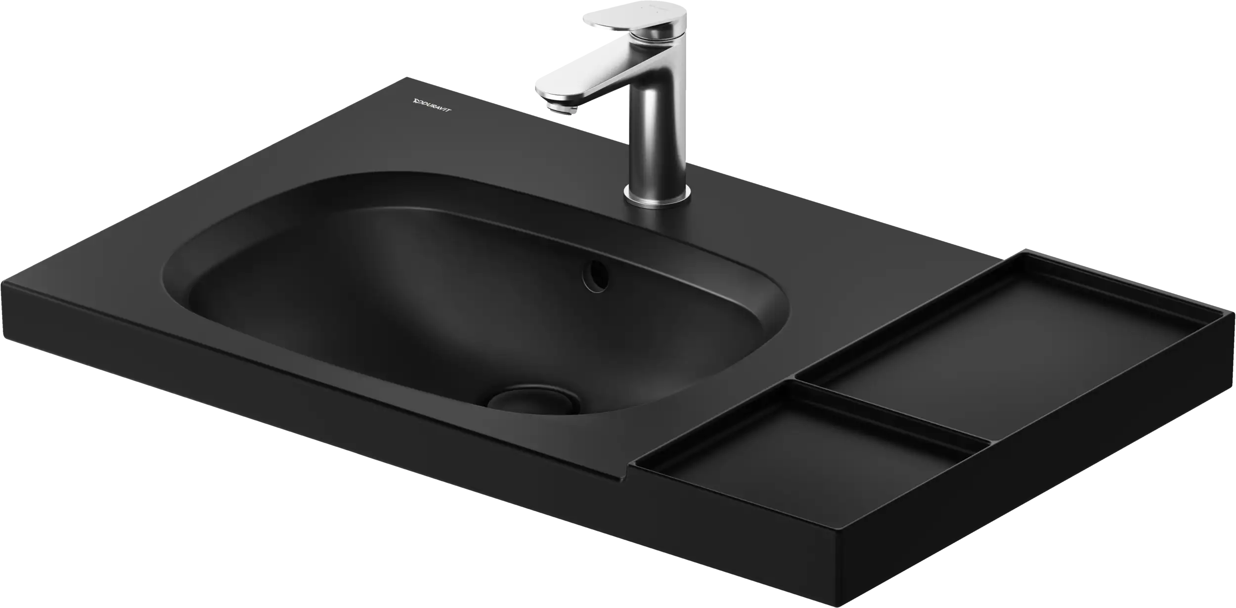 Duravit Aurena 31 3/4'' Rectangular Wall Mounted Sink in White with Single Faucet Hole and with Overflow